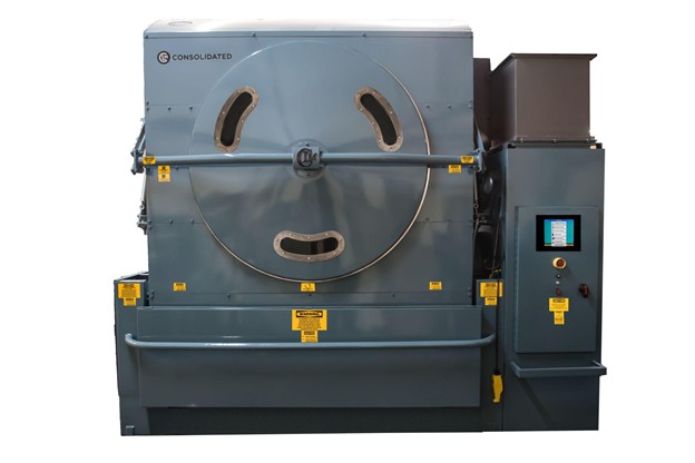 CLM high-capacity industrial dryer with MicroCommand touchscreen controls